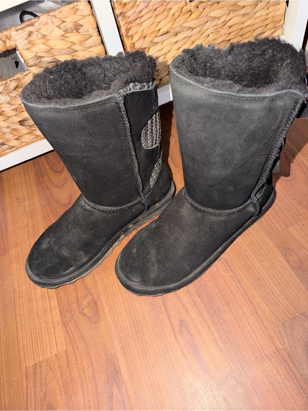 Black bearpaw boots